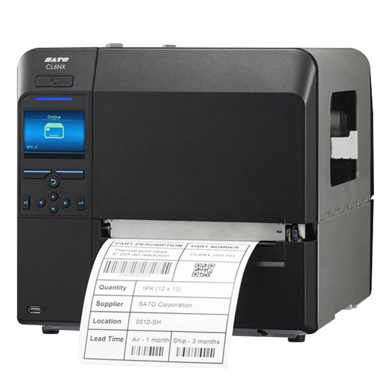 SATO CL6NX寬幅智能工業(yè)條碼標(biāo)簽打印機(jī) 6.5英寸寬的CL608e升級(jí)版，賦能高效熱收縮包裝